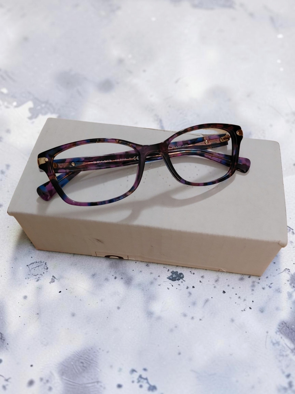 Coach Purple Tortoiseshell Women's Eyeglass Frame 6065
